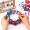 4th of July Beads Necklaces, 24pcs Patriotic Star Bead Necklace